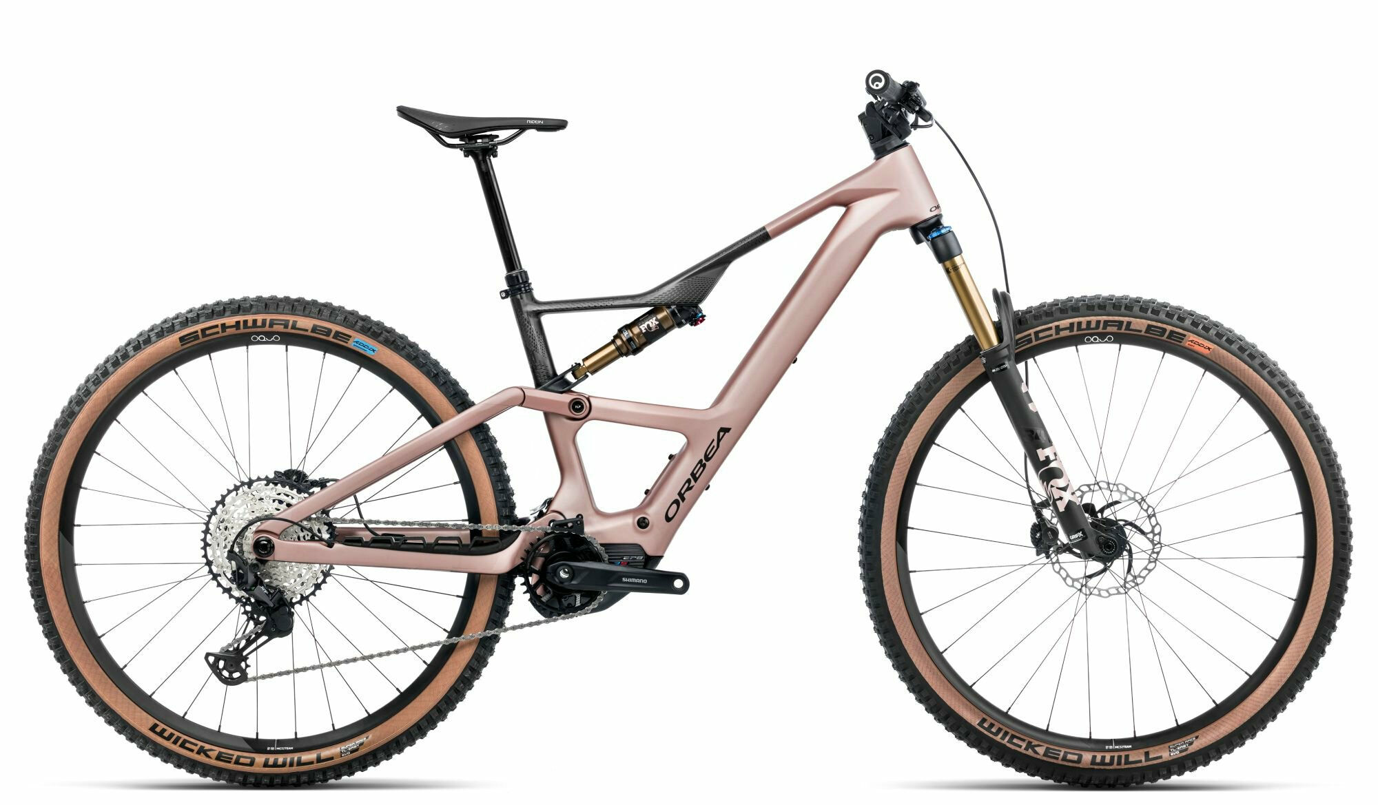 Orbea RISE SL M10 420W Desert Rose-Carbon Raw (Matt) 29" 420 Wh Diamant