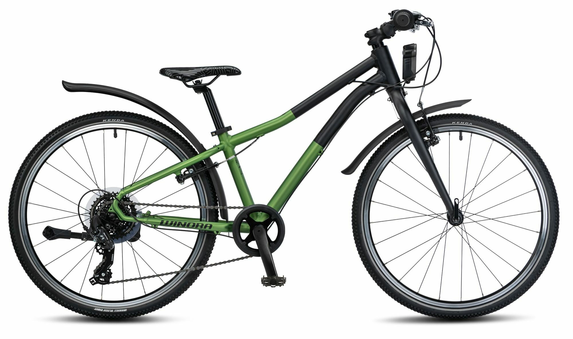 Winora Rage 24 Crocodile Green matte/Black Chalk matte 24" Diamant