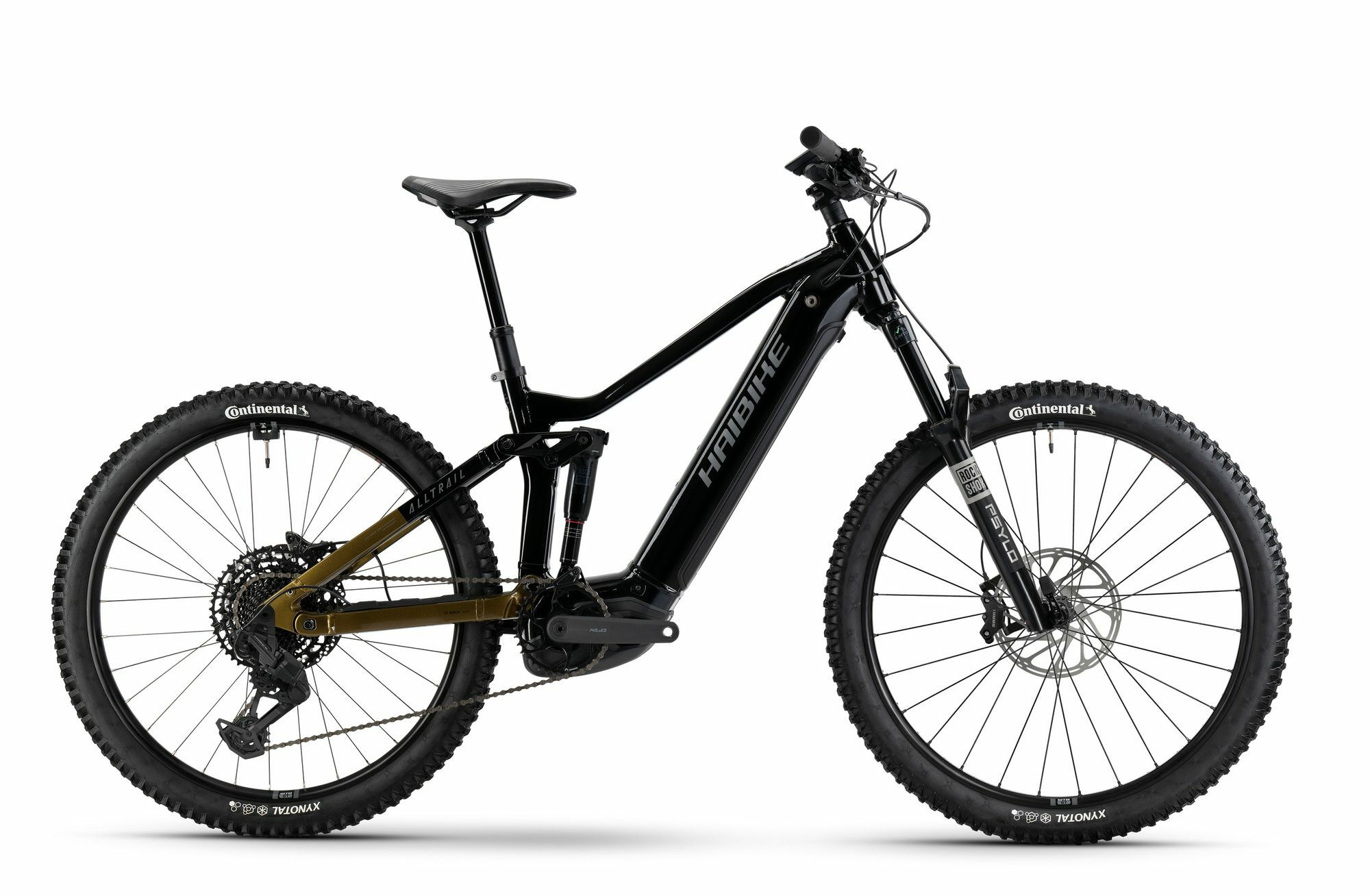 HAIBIKE ALLTRAIL 10 - 275" 800 Wh - black/ninja gold/grey glänzend