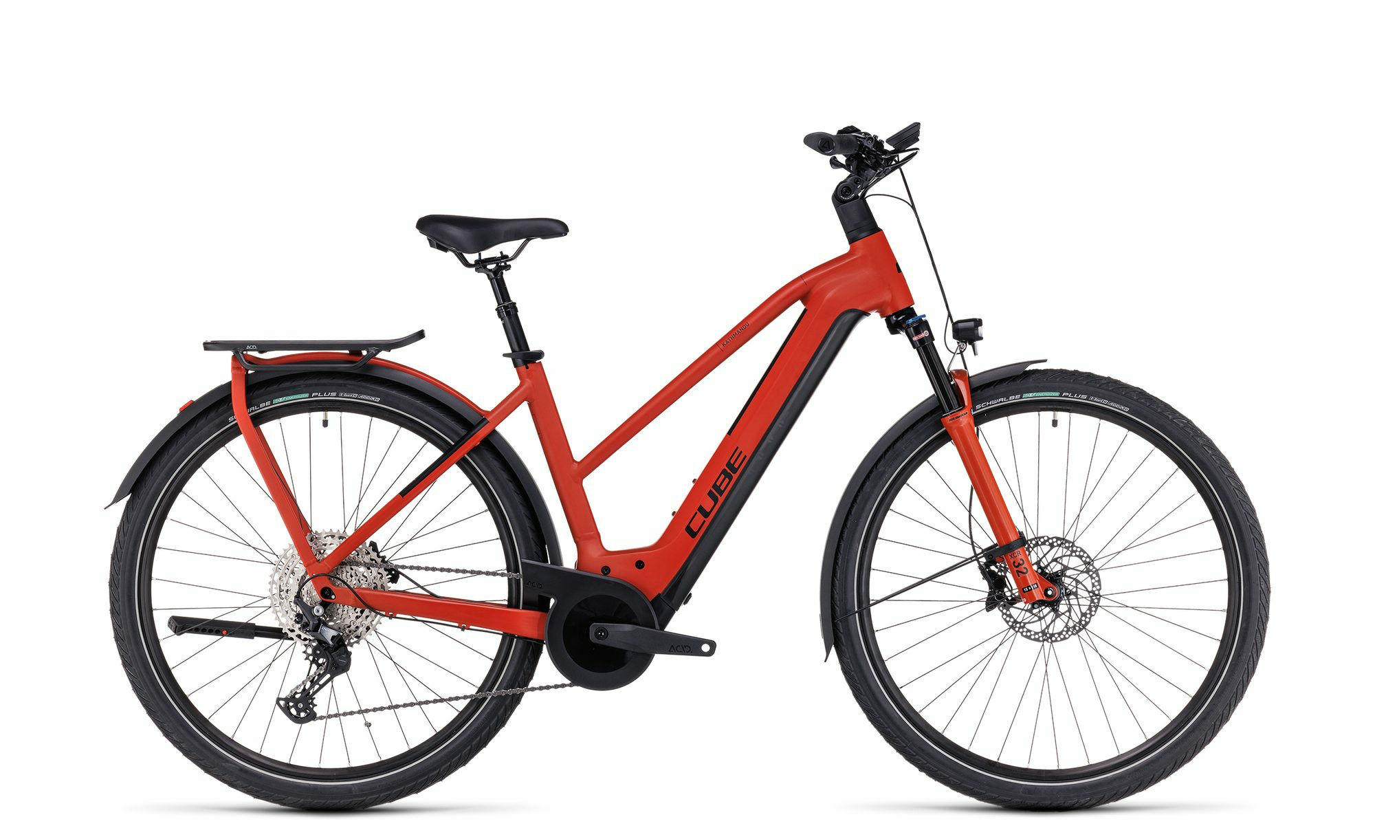Cube Kathmandu Hybrid EXC 750 red´n´black 2023 28" 750 Wh Trapez