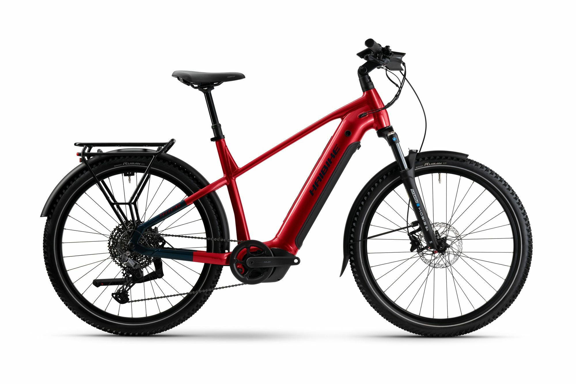 Haibike TREKKING 7 dynamite red/blue glänzend 27;5" 800 Wh Diamant S