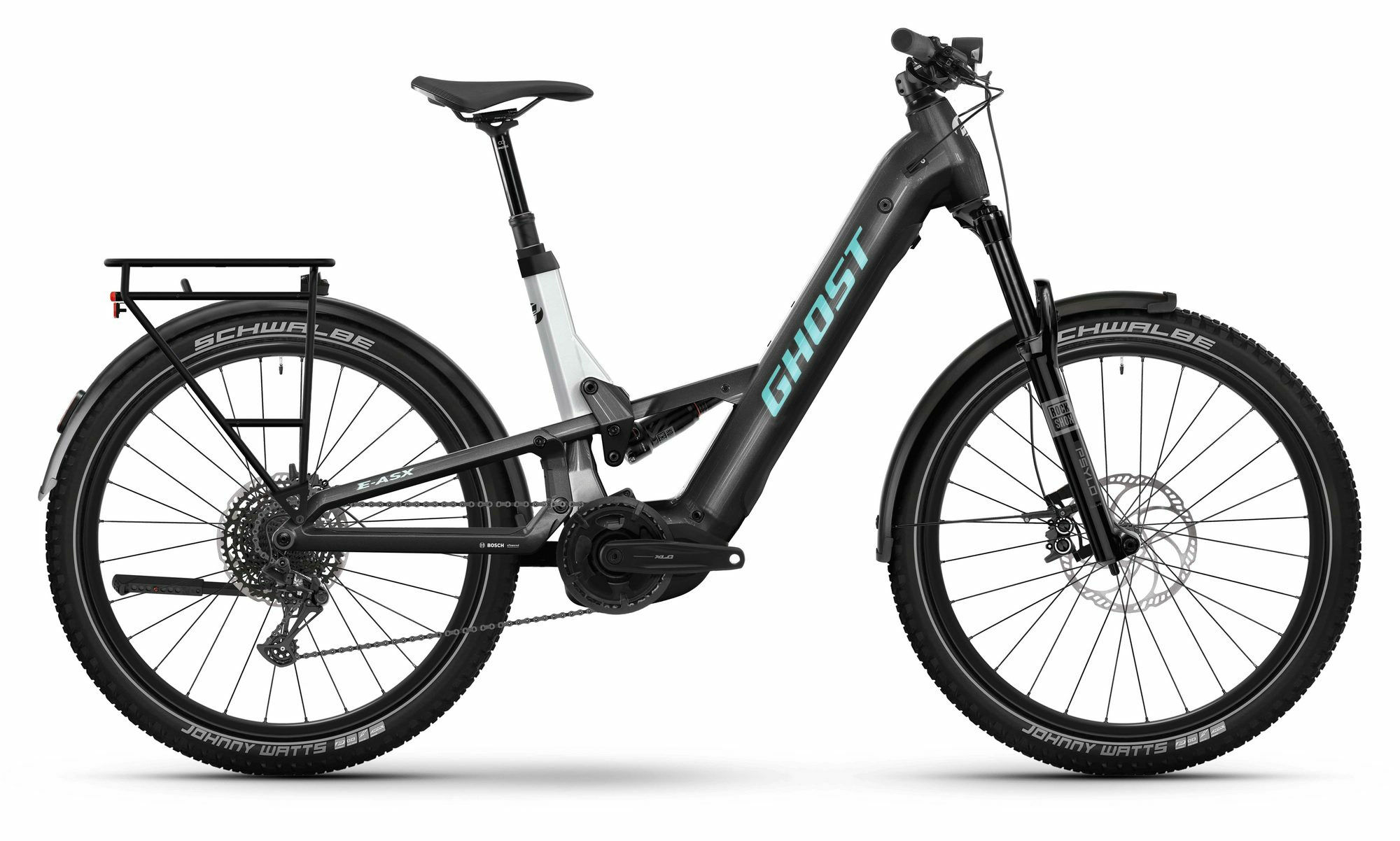 Ghost E-ASX UNIVERSAL LOW EQ - 27,5" 800 Wh - blazing black/misty gray - glossy