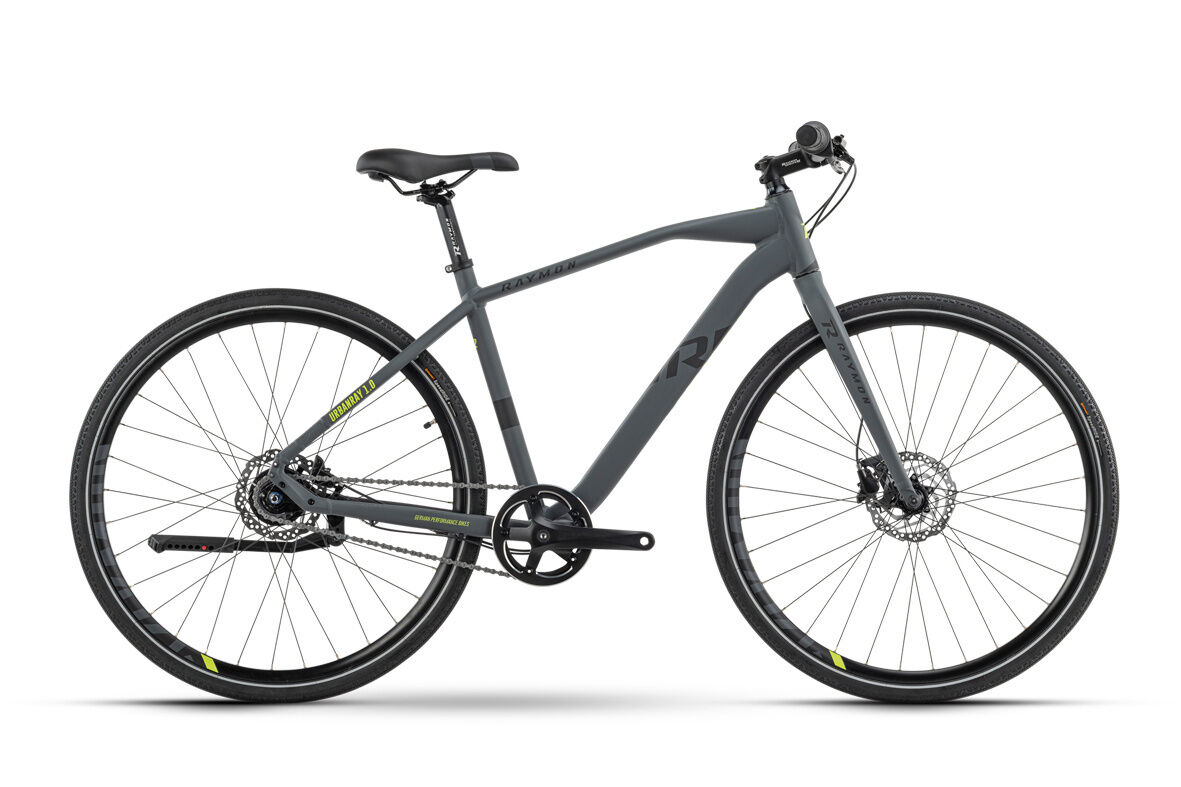 Raymon UrbanRay 1.0 grey/black/lime 2021 28" Diamant