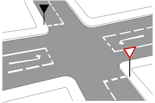 Fahrbahnmarkierung 341 – Richtungspfeil