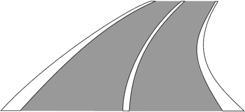 Fahrbahnmarkierung 295 – Fahrstreifenbegrenzung