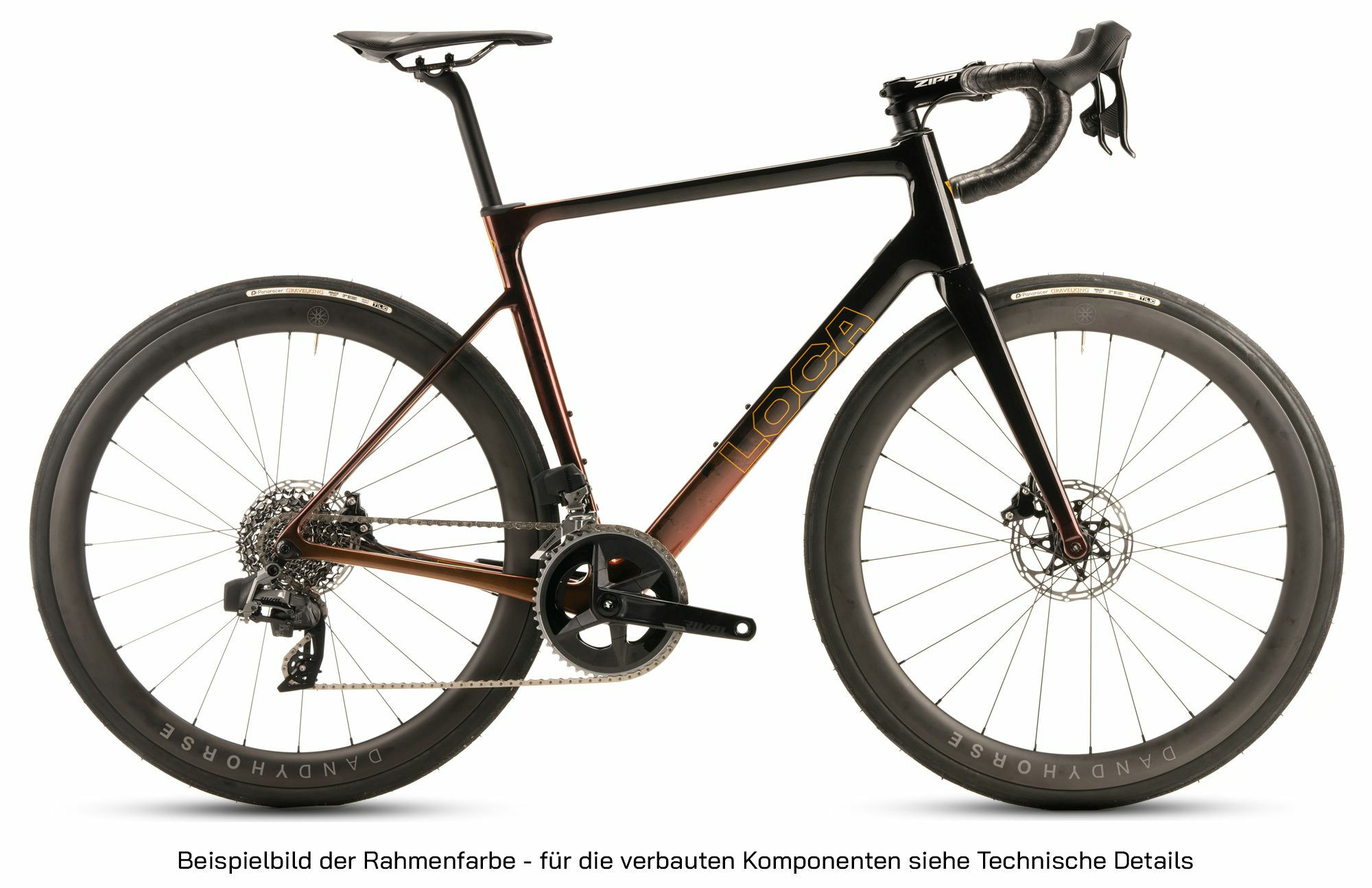 Loca Bikes Road+ Carbon Shimano GRX RX820 2x12 Ruby Prism 28" Diamant