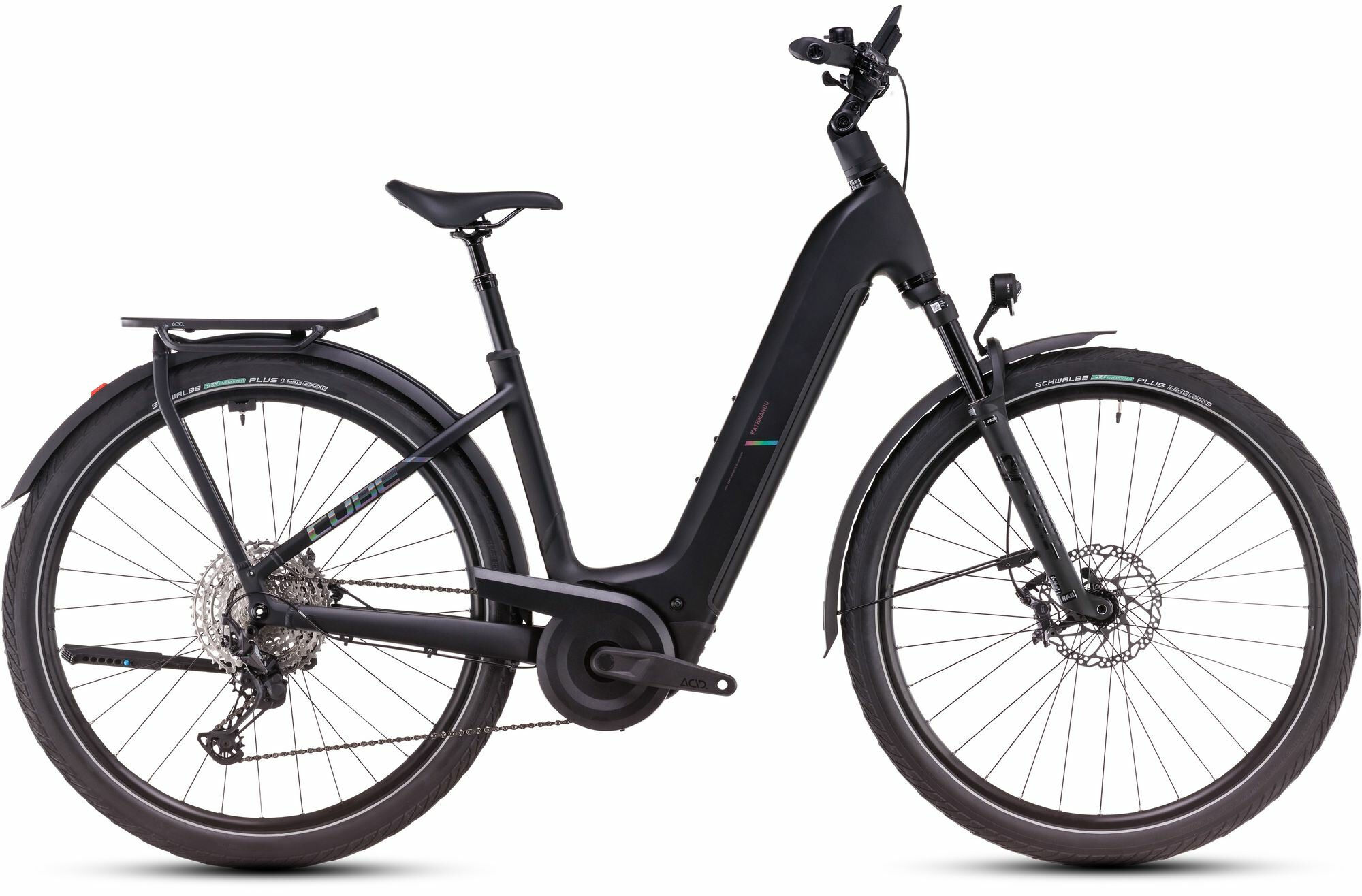 Cube Kathmandu Hybrid EXC 800 black´n´prism 28" 800 Wh Wave