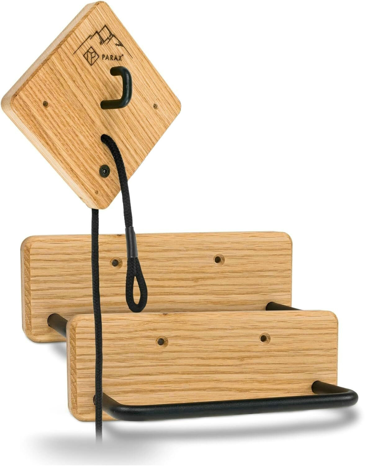 Parax U-RACK Premium Eiche - Schwarz