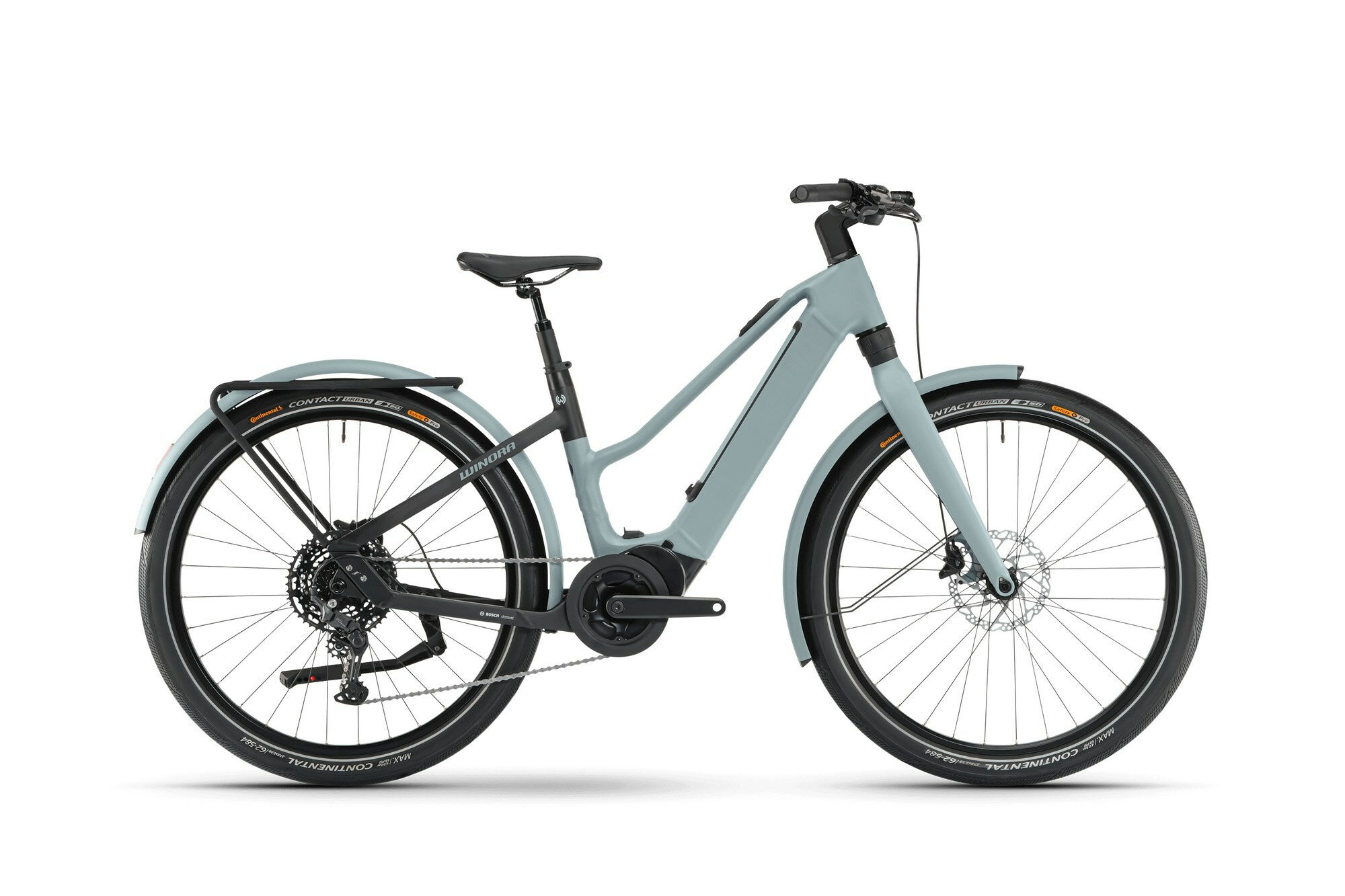 Winora iRide Pure X10 nile blue matt, black matt 27,5" 400 Wh Trapez