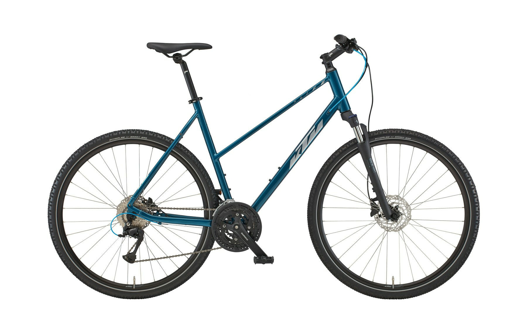 KTM X-LIFE ROAD vital blue (silver+blue) 28" Trapez 51 cm