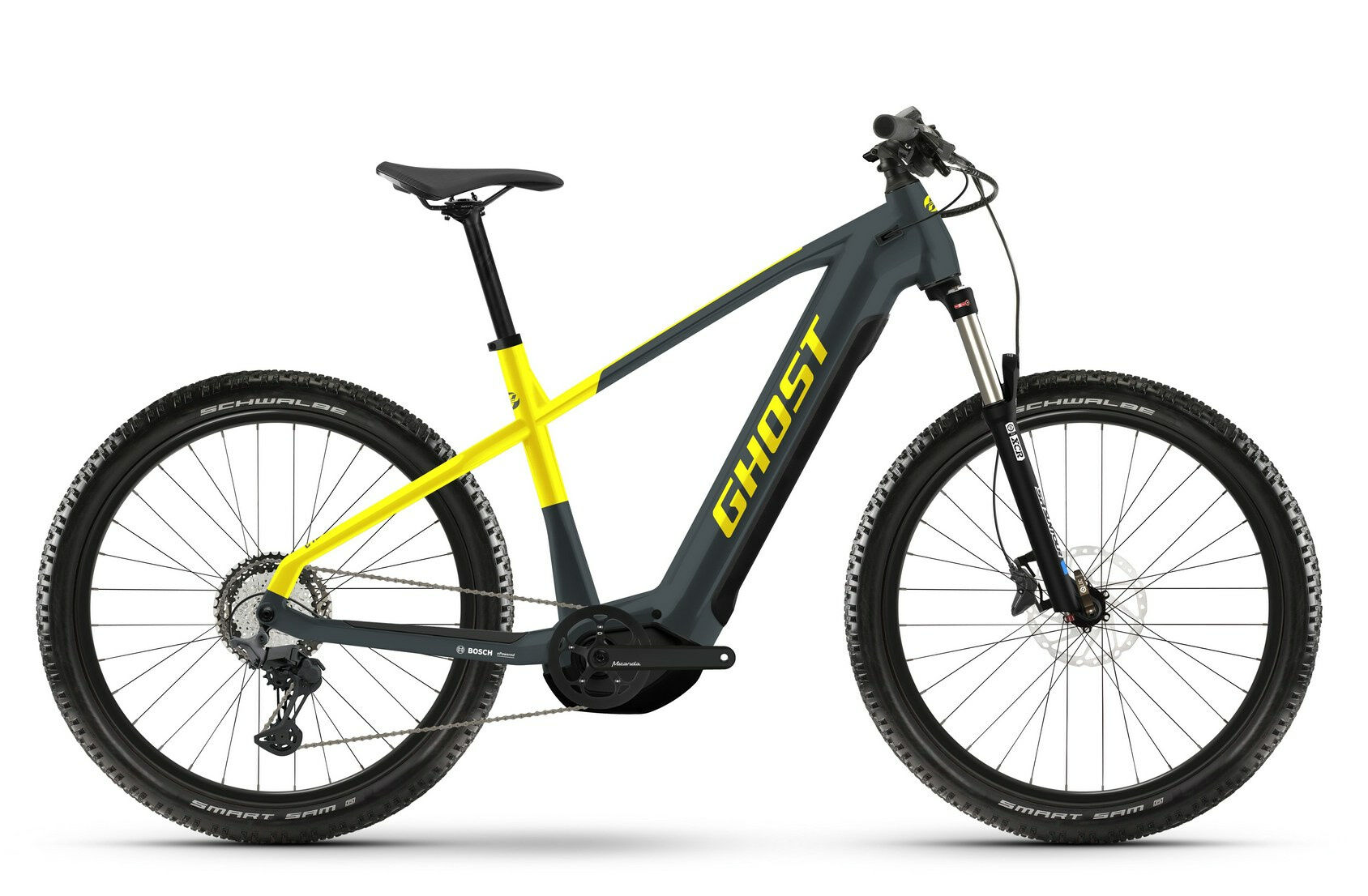 Ghost E-Teru Advanced met. anthracite/met. gold yellow-glossy 2023 27,5" 750 Wh Diamant