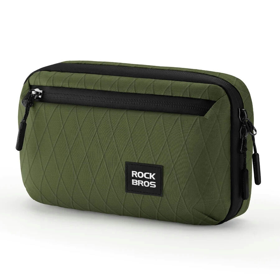 Rockbros H44 Bike Front Bag, Messenger Bag Army Green