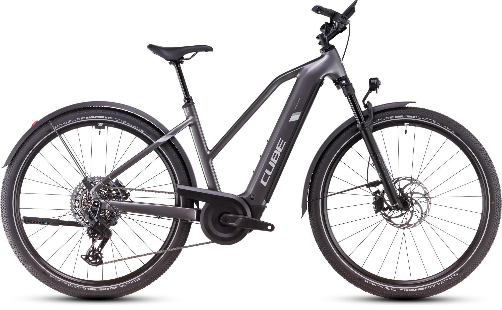 Cube Nuride Hybrid SLT 800 Allroad graphite´n´fossil 28" 800 Wh Trapez