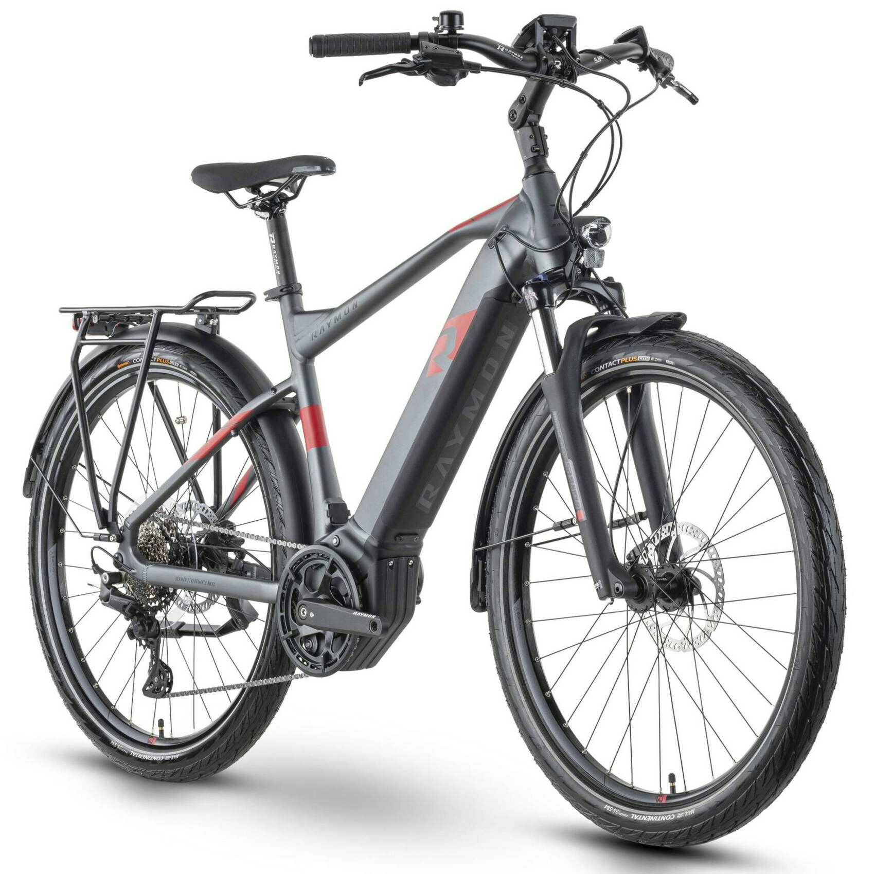 Raymon TourRay E 6.0 M350 anthracite metallic/red/black matt 27,5" 630 Wh Diamant