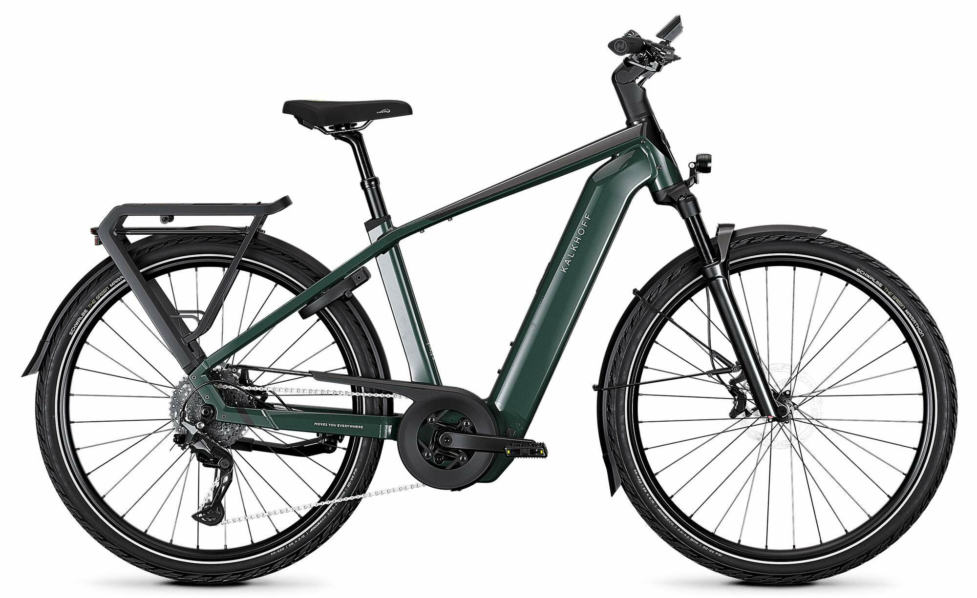 Kalkhoff ENDEAVOUR 5+ ADVANCE techgreen / diamondblack glossy 29" 800 Wh Diamant L