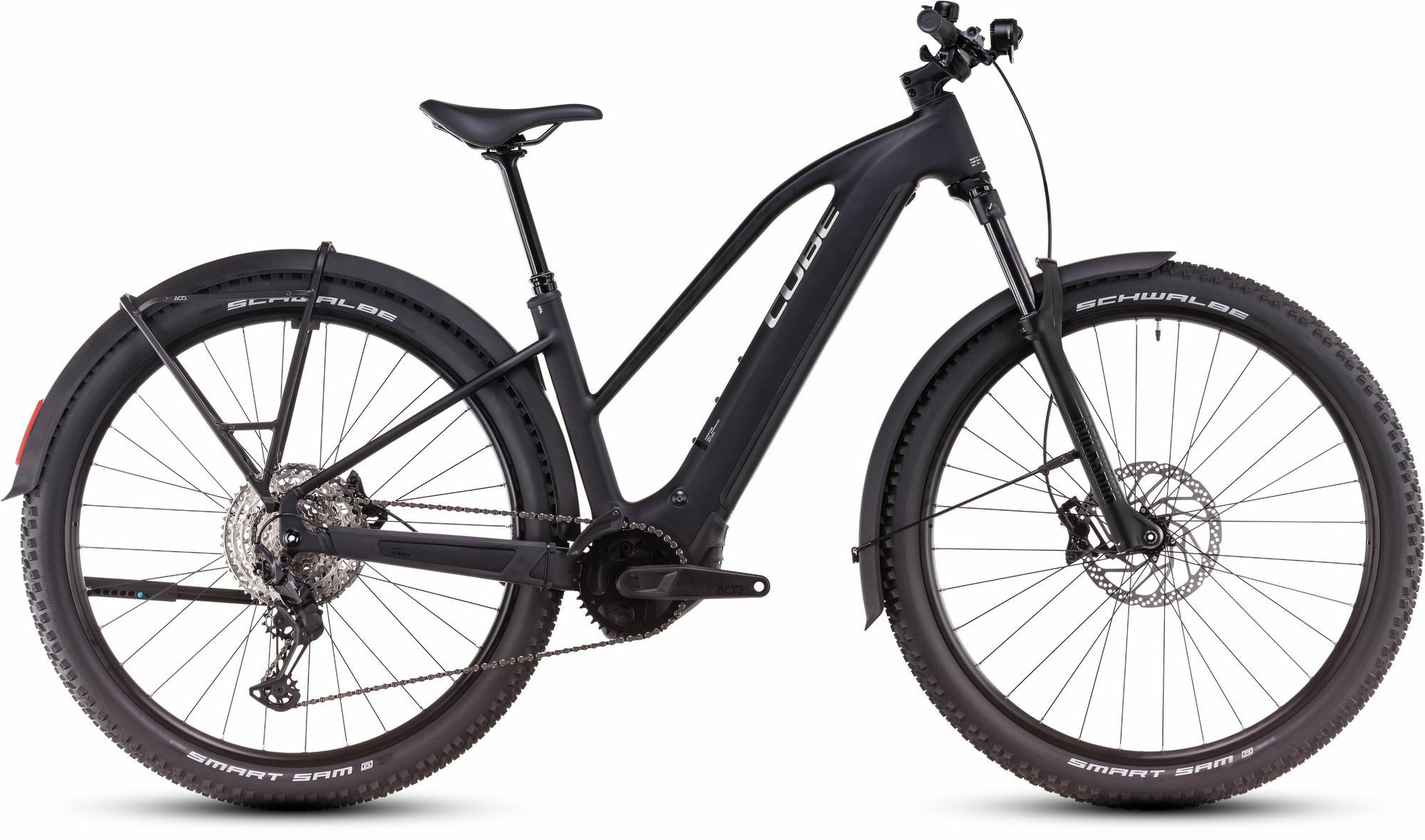 Cube Reaction Hybrid Race 800 Allroad black´n´metal 27,5" 800 Wh Trapez