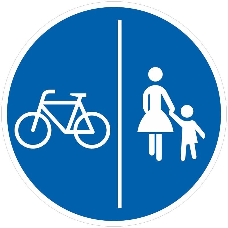 Verkehrszeichen 241 – Getrennter Geh- und Radweg