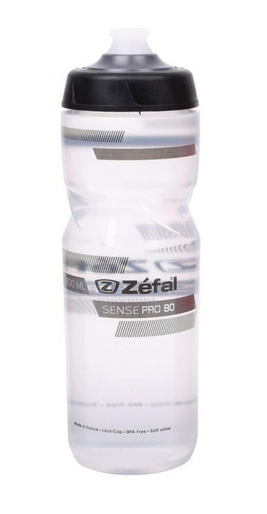 Zéfal SENSE PRO 80 Trinkflasche transparent grau schwarz