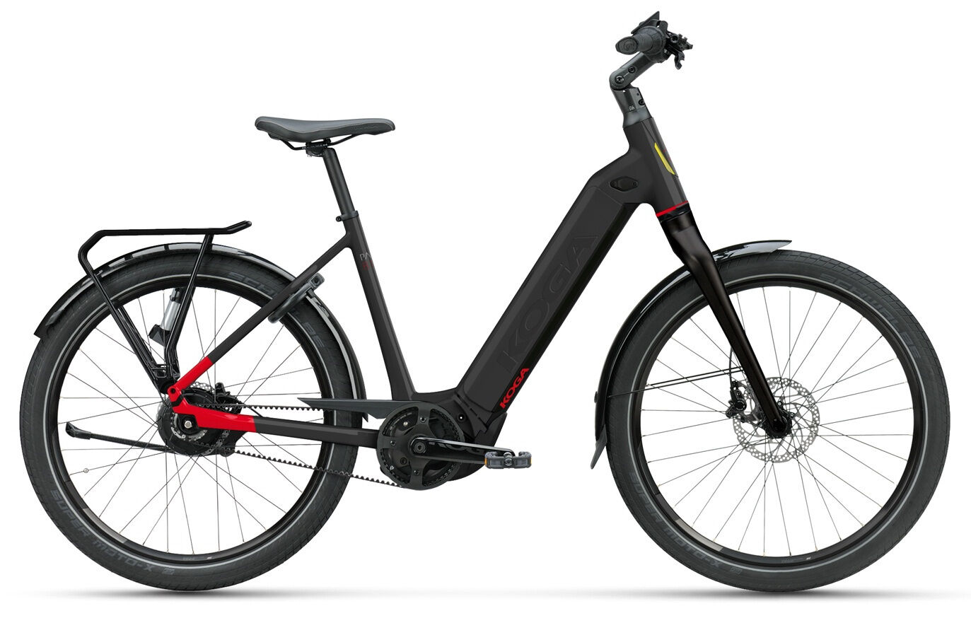 Koga Pace B10 Lady Rigid Panter Black / Siena Red / High Gloss 27,5" 750 Wh Wave
