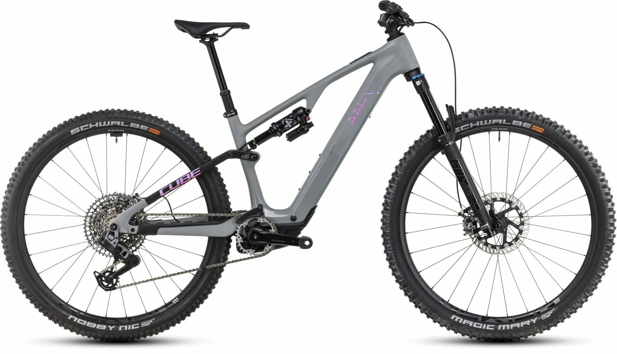 Cube AMS HYBRID ONE44 C:68X TM 400X 29 swampgrey ́n ́purplereflex 29" 400 Wh Diama... M