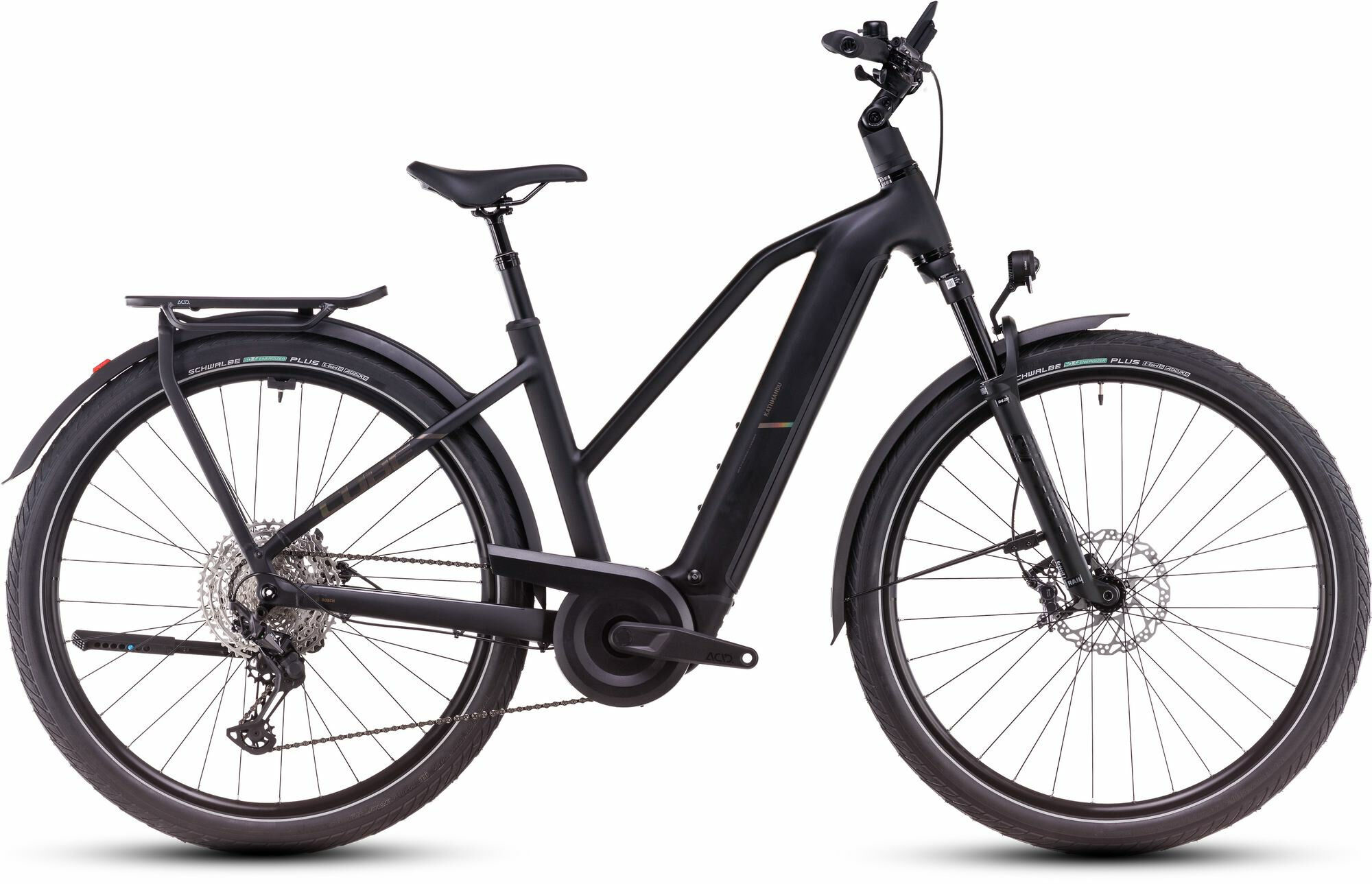 Cube KATHMANDU HYBRID EXC 800 TRAPEZ - 28" 800 Wh - black´n´prism