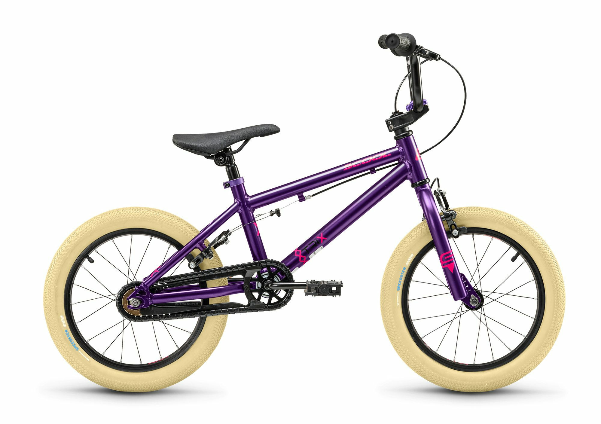 S'COOL XtriX mini BMX Purple/Fuchsia 16" Diamant 16"