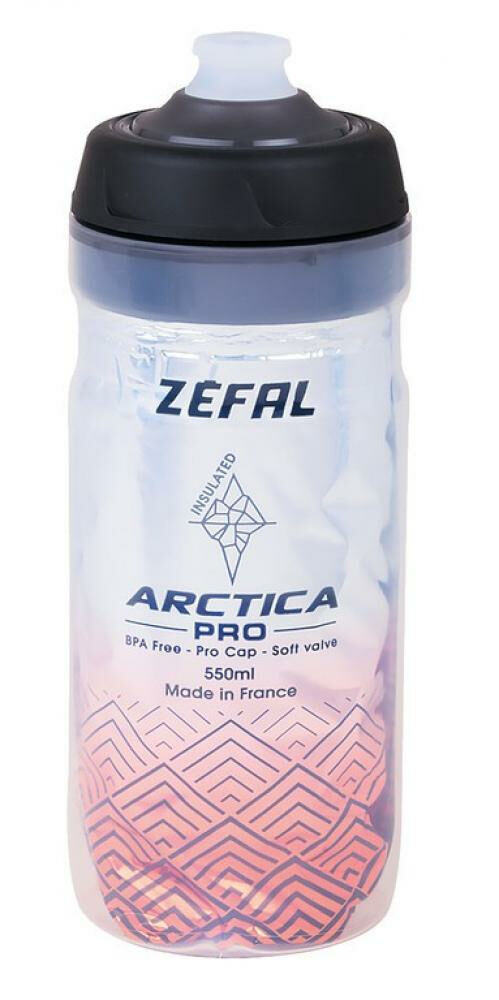 Zéfal ARCTICA PRO 55 Isolier-Trinkflasche silver red