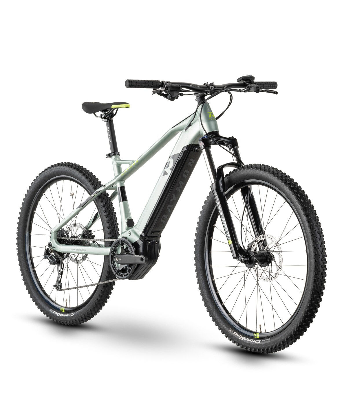 Raymon HardRay E 5.0 M350 pistaccio/black/limegreen gloss 2023 27,5" 630 Wh Diamant