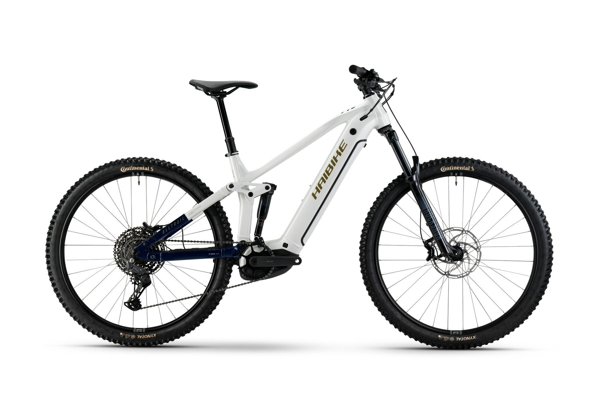 Haibike ALLTRAIL 8 29 - 29" 600 Wh - white/blue/gold glänzend 
