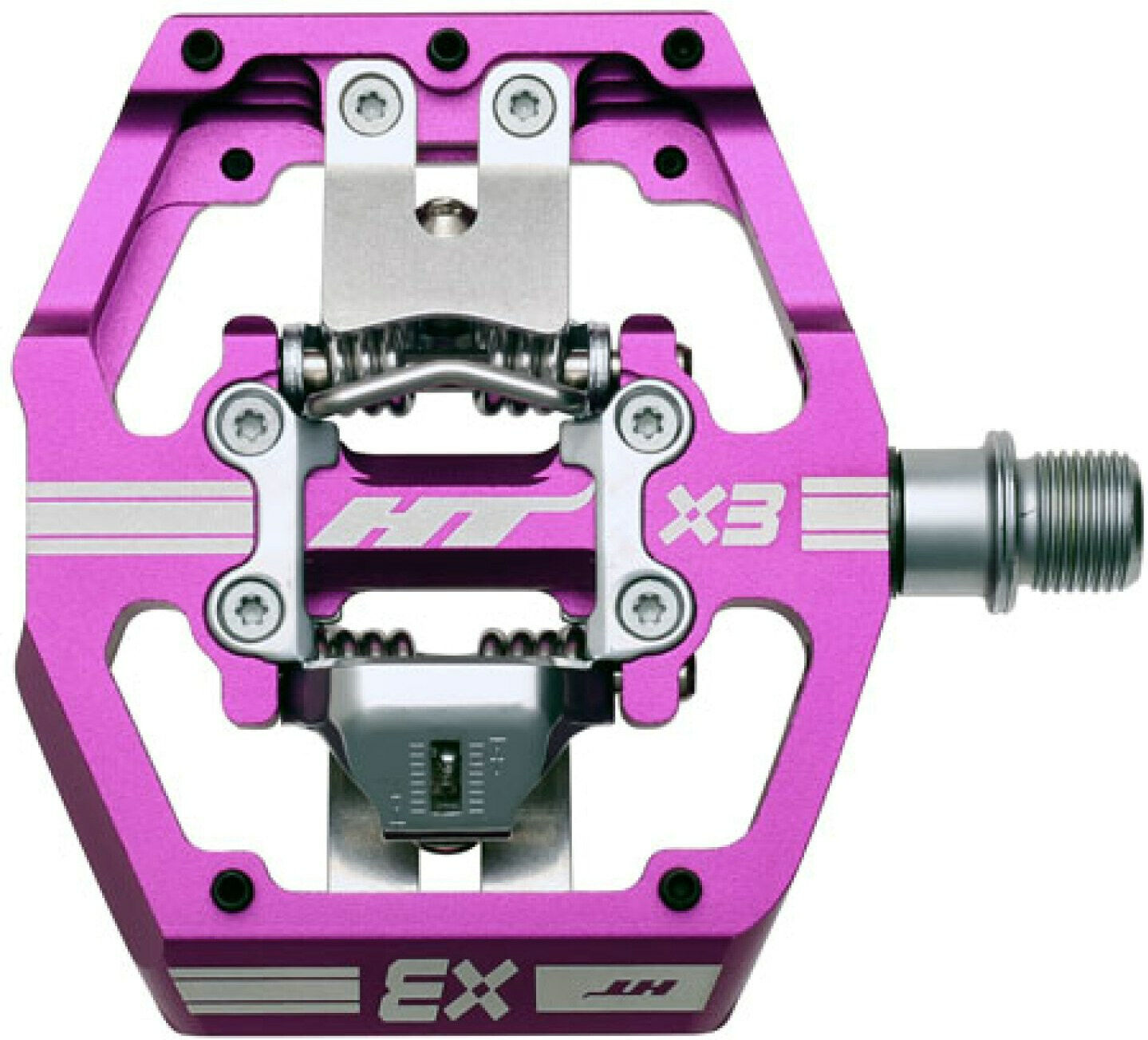 HT Components Pedale HT-X3 CNC Cromoly Lila