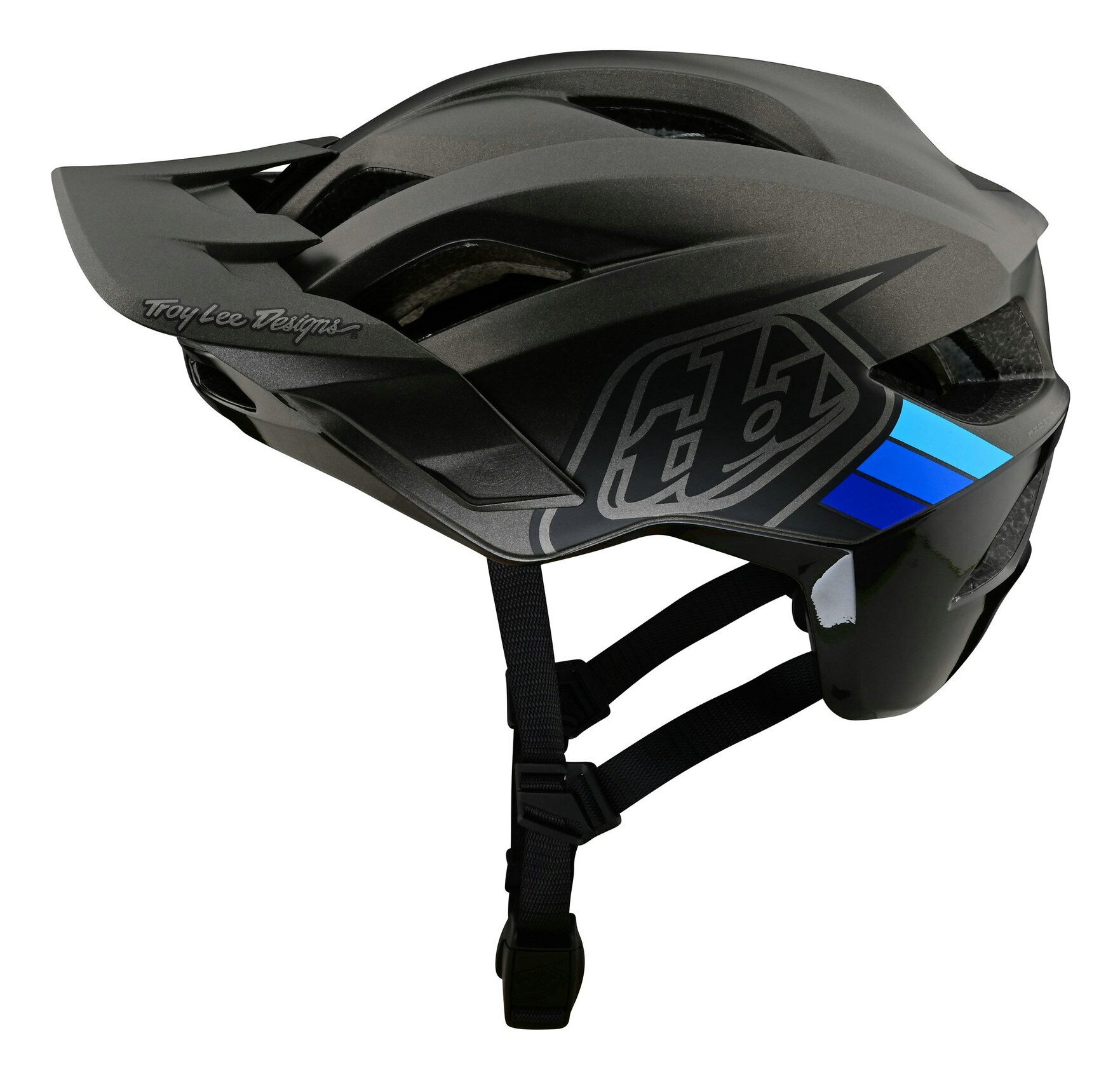 Troy Lee Designs Flowline SE Badge MIPS Helm Charcoal, Gray