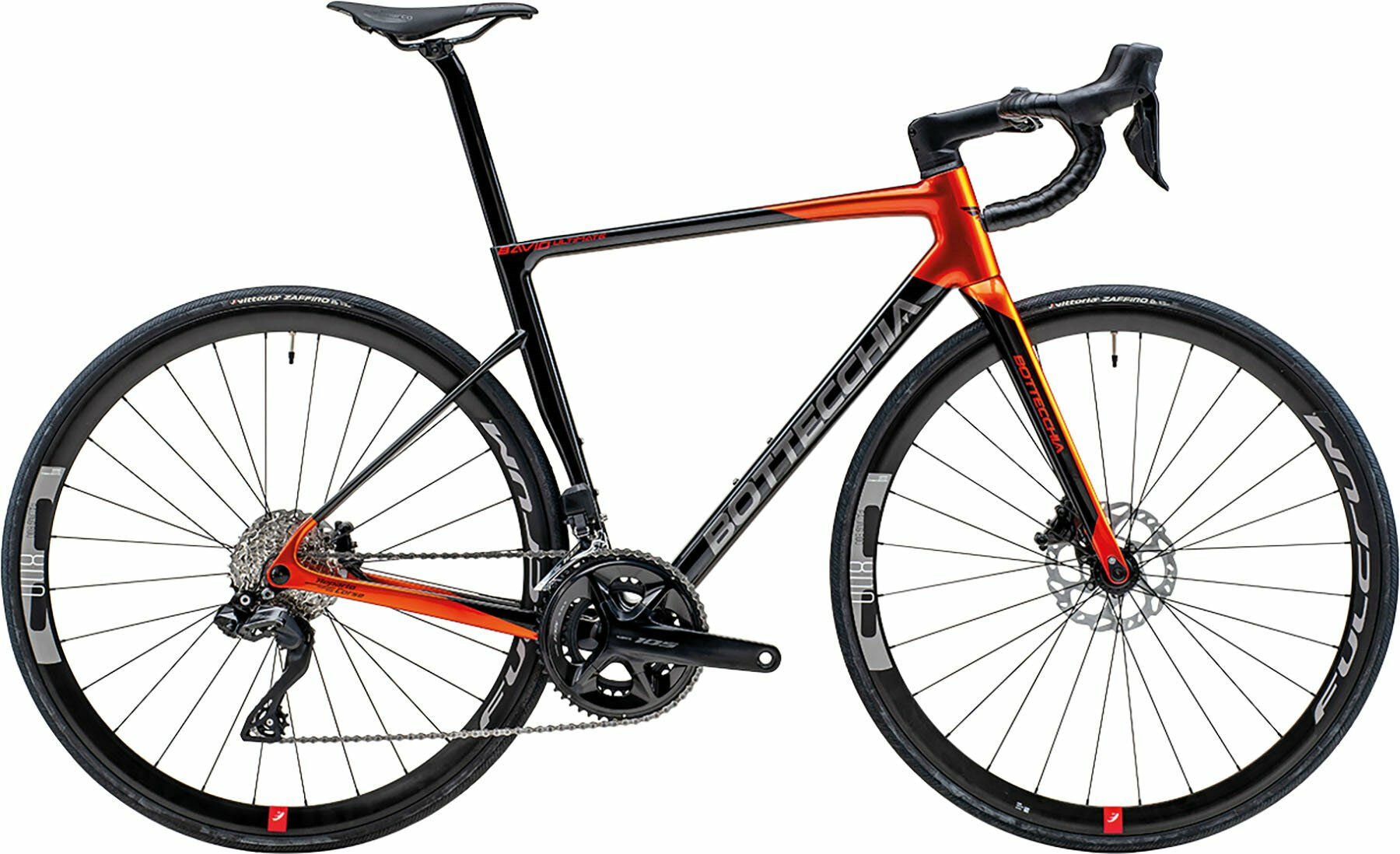 Bottecchia 8Avio-Ultimate SRAM Rival AXS 71 Orange Black 28" Diamant 56 cm