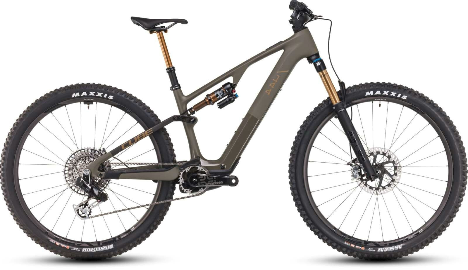 Cube AMS Hybrid ONE44 C:68X SUPER TM 400X 29 dustyolive´n´gold 29" 400 Wh Diamant
