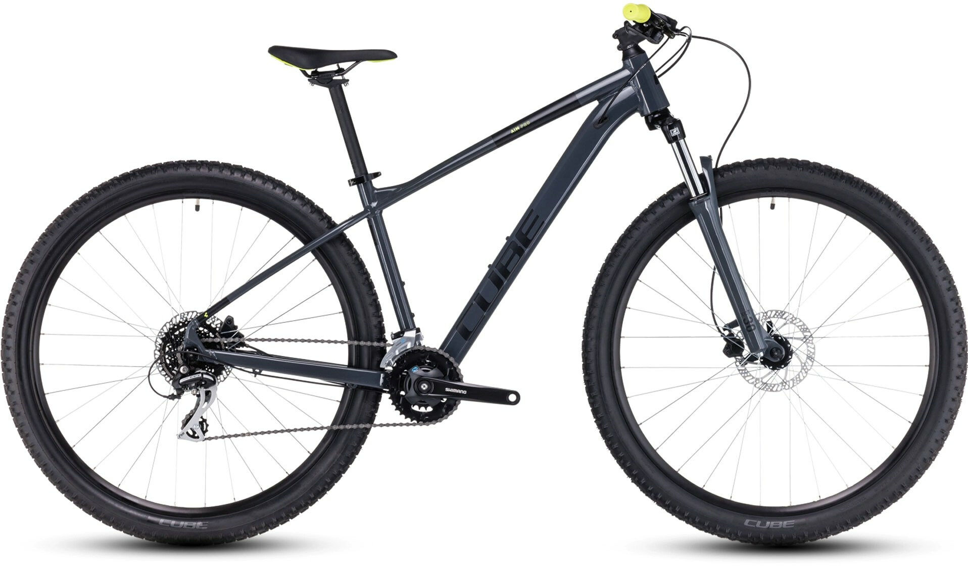 Cube Aim Pro grey´n´flashyellow 29" Diamant