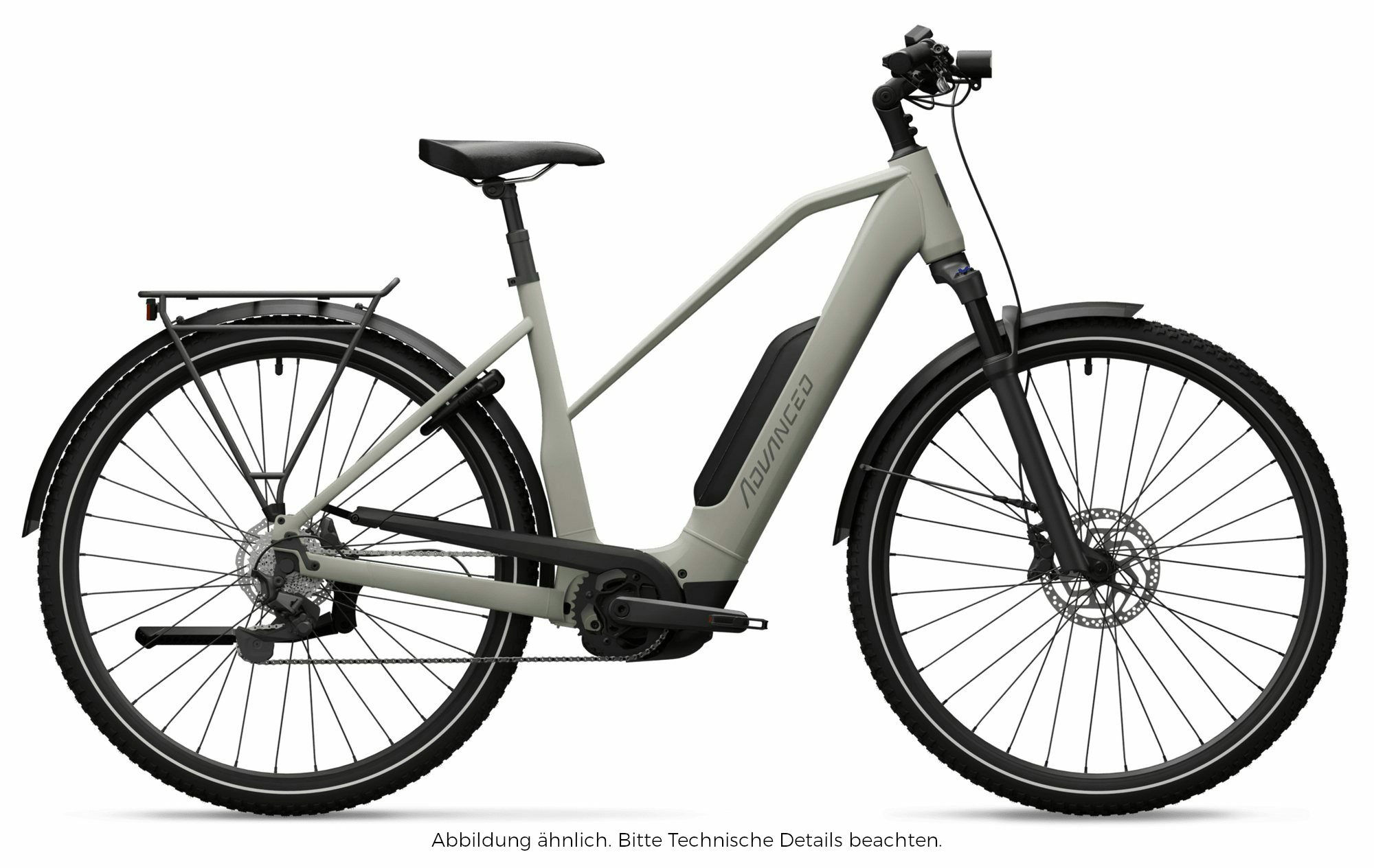 Advanced TREKKING Plus Mixed 10 Natural Grey 2024 28" 545 Wh Trapez
