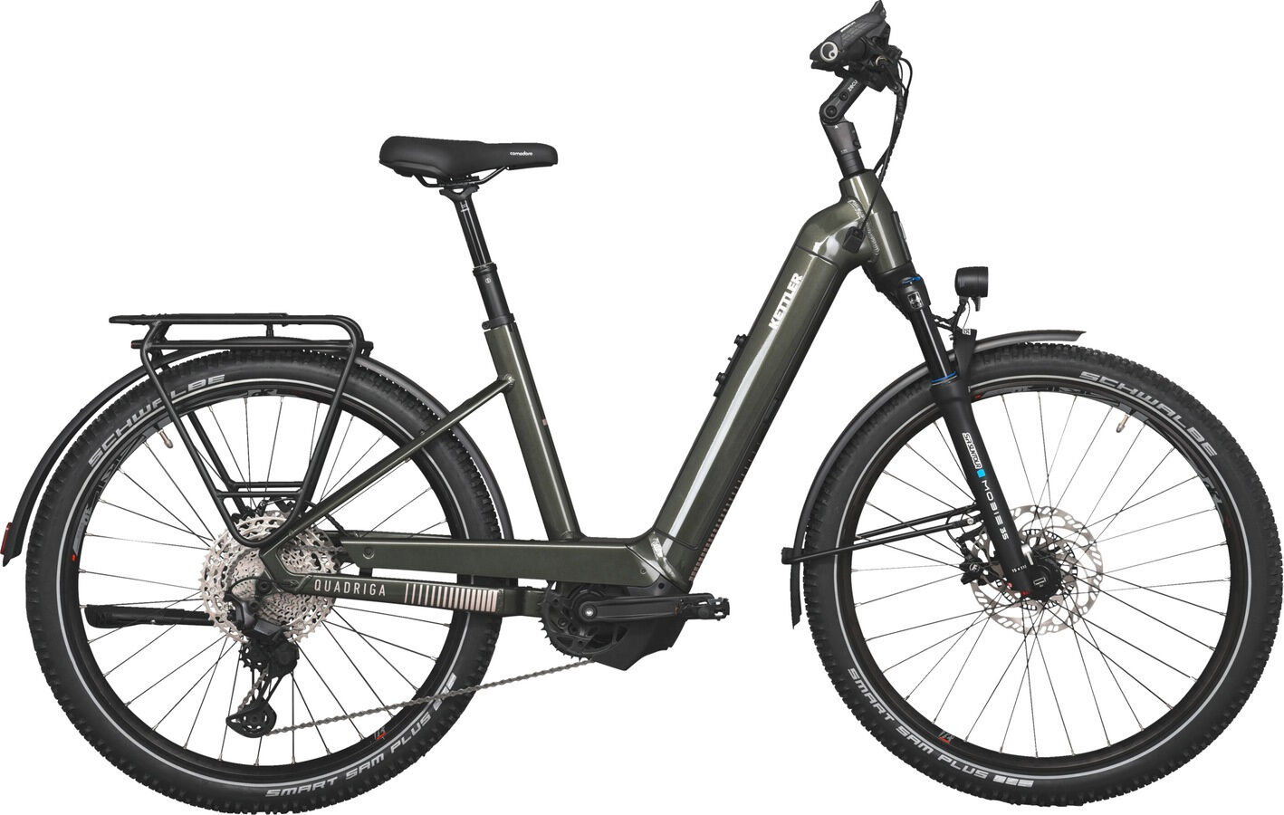 Kettler QUADRIGA TOWN & COUNTRY COMP CX11 LG classic green shiny 27,5" 750 Wh Wave