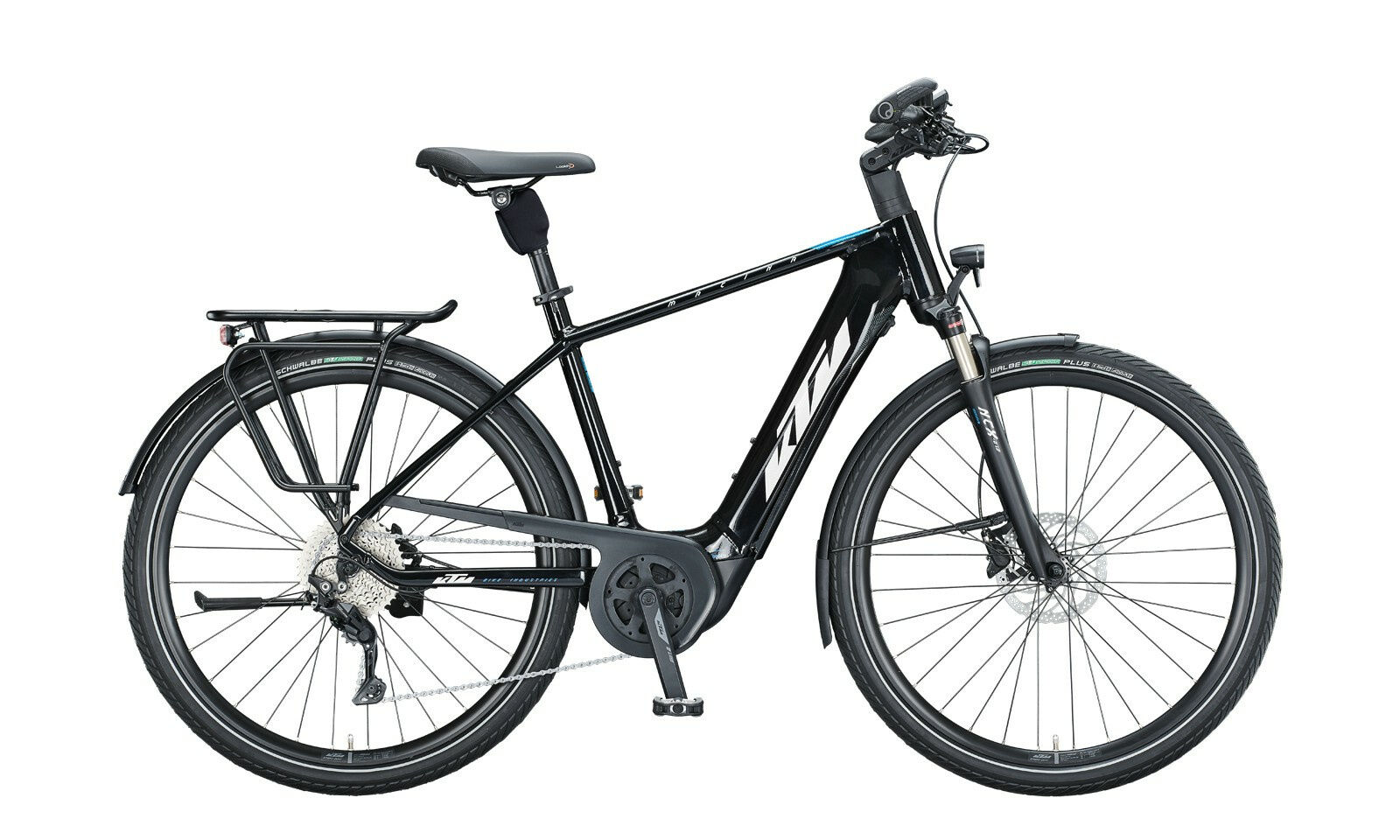 KTM MACINA TOUR P610 Metallic Black ( White Blue ) 2021 29" 625 Wh Diamant