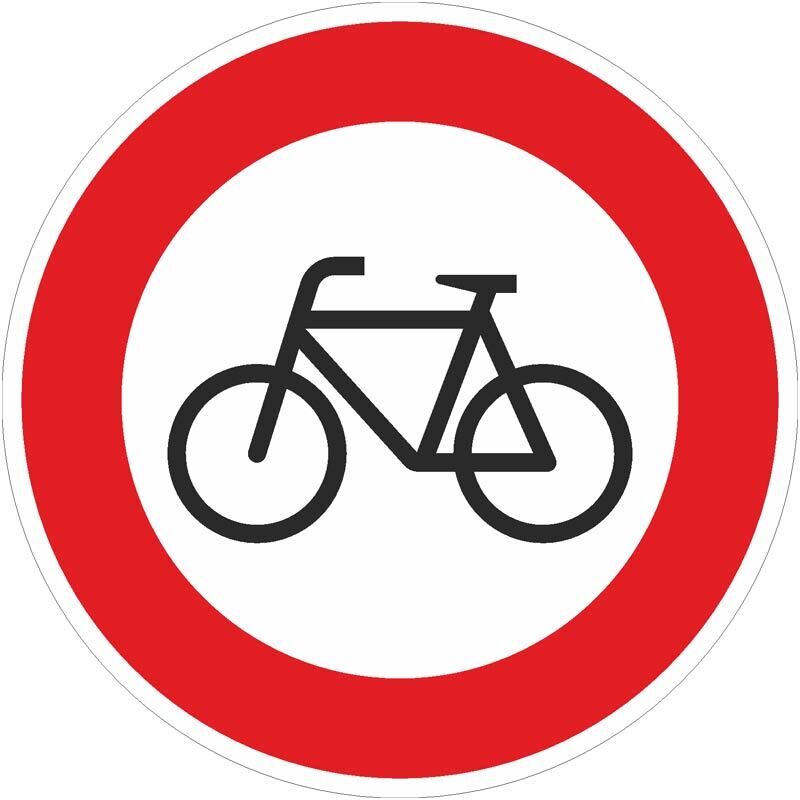 Verkehrszeichen 254 – Verbot für Radfahrer