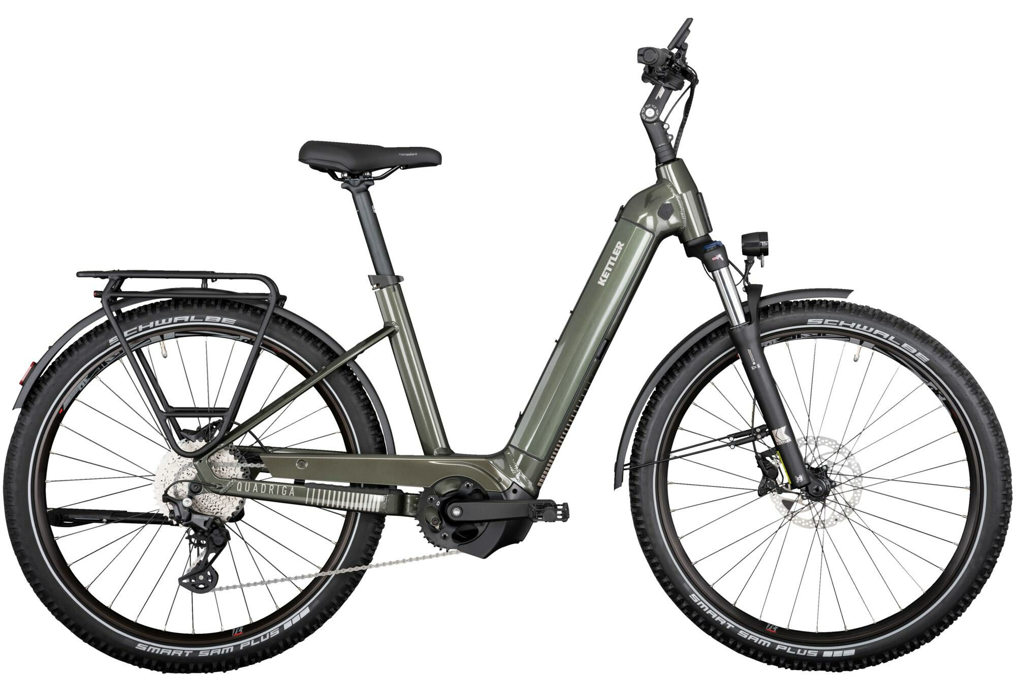 Kettler Quadriga Town & Country CX10 LG classic green shiny / classic beige 27,5" 625 Wh Wave