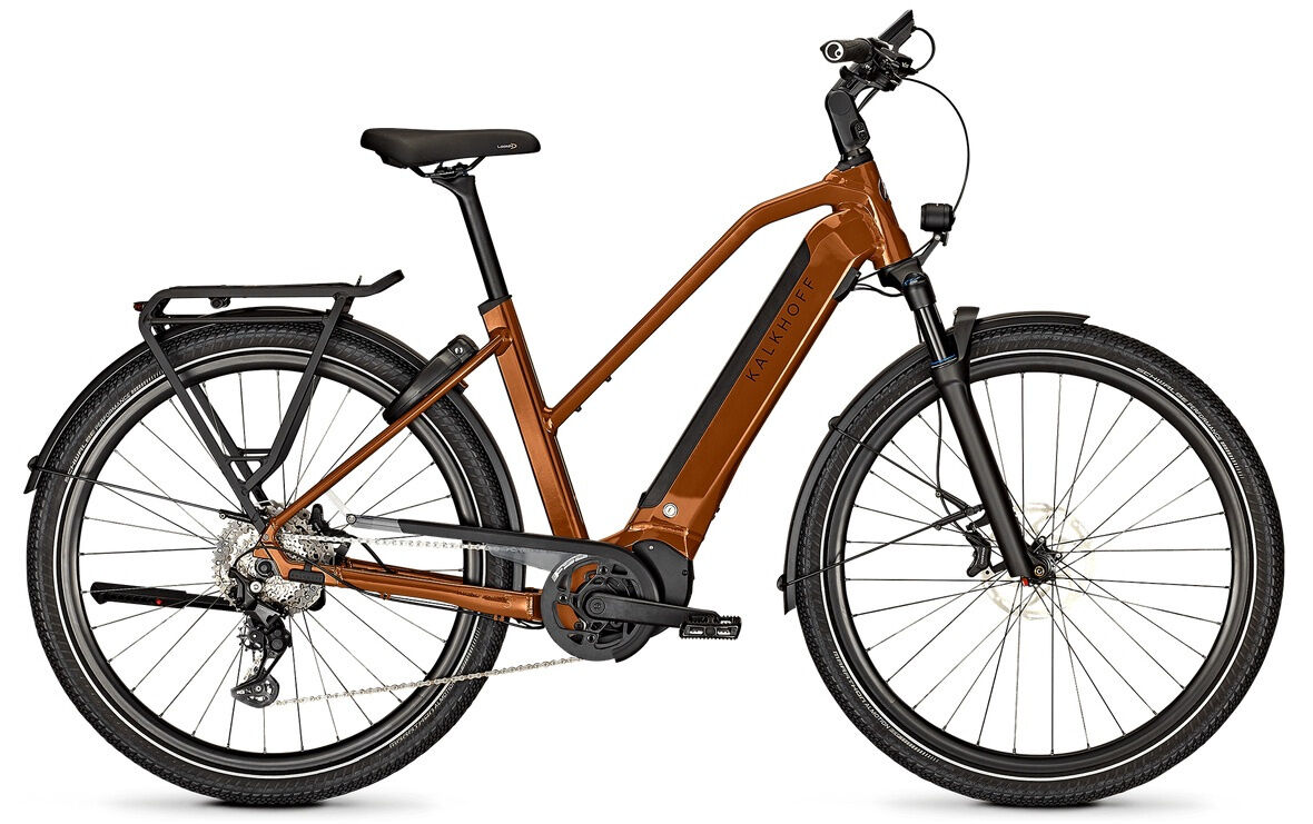 Kalkhoff ENDEAVOUR 5 ADVANCE+ goldbrown glossy 29" 625 Wh Trapez M