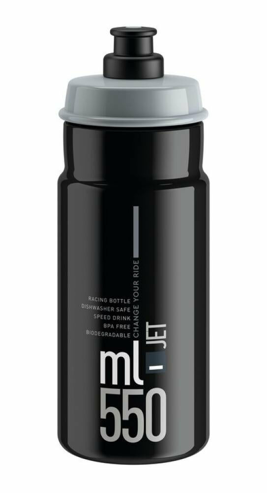 Elite JET 550 Trinkflasche schwarz/grau