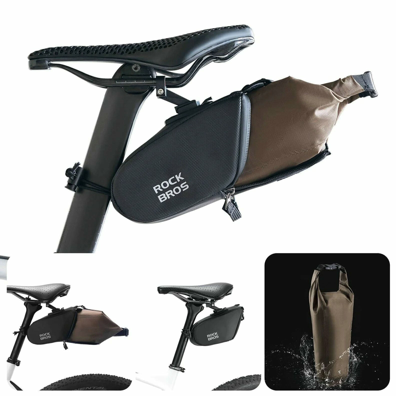 Rockbros 54 Bike Saddle Bag Schwarz