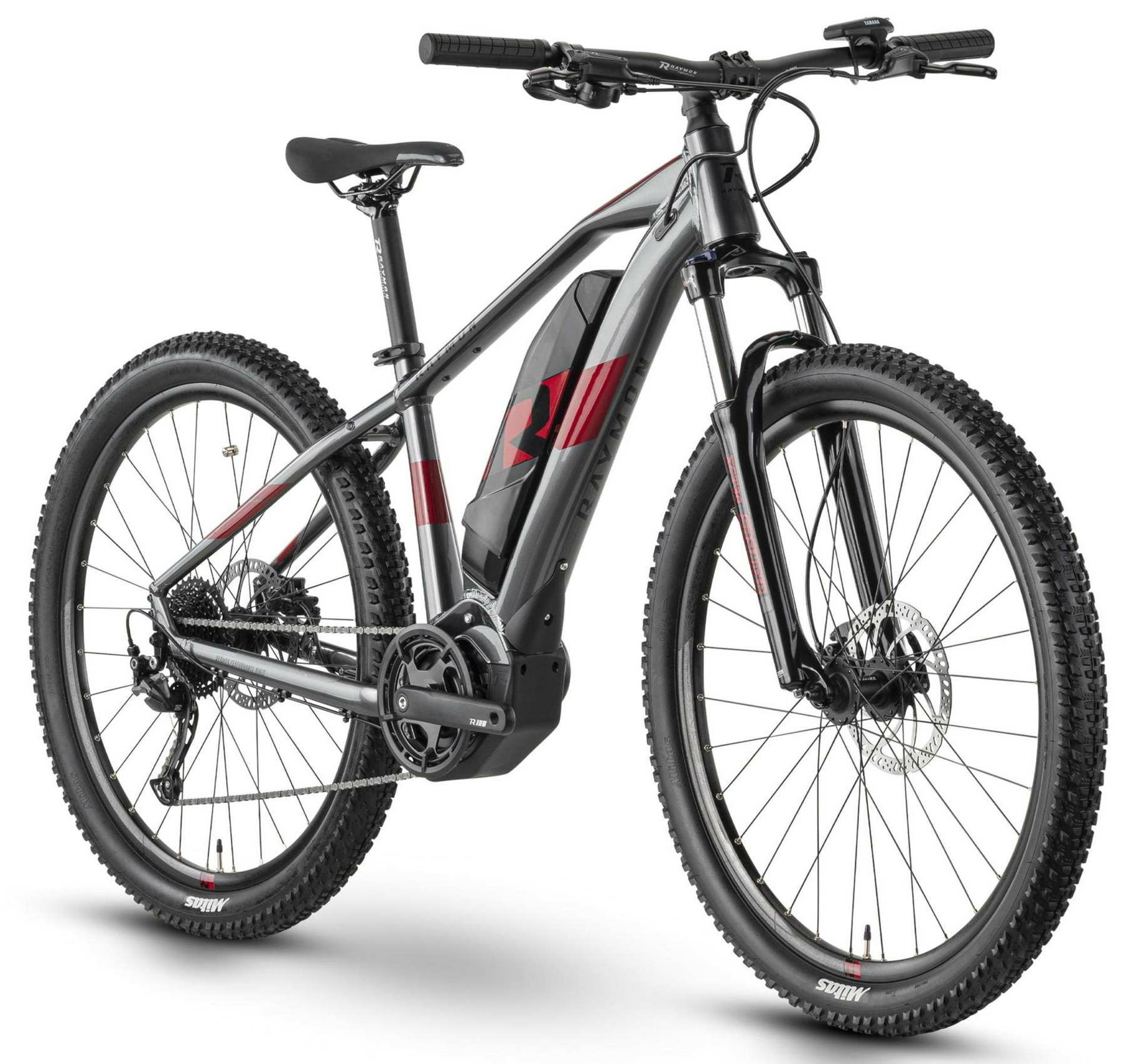 Raymon HardRay E 3.0 T350 anthracite metallic/deep red 27,5" 500 Wh Diamant