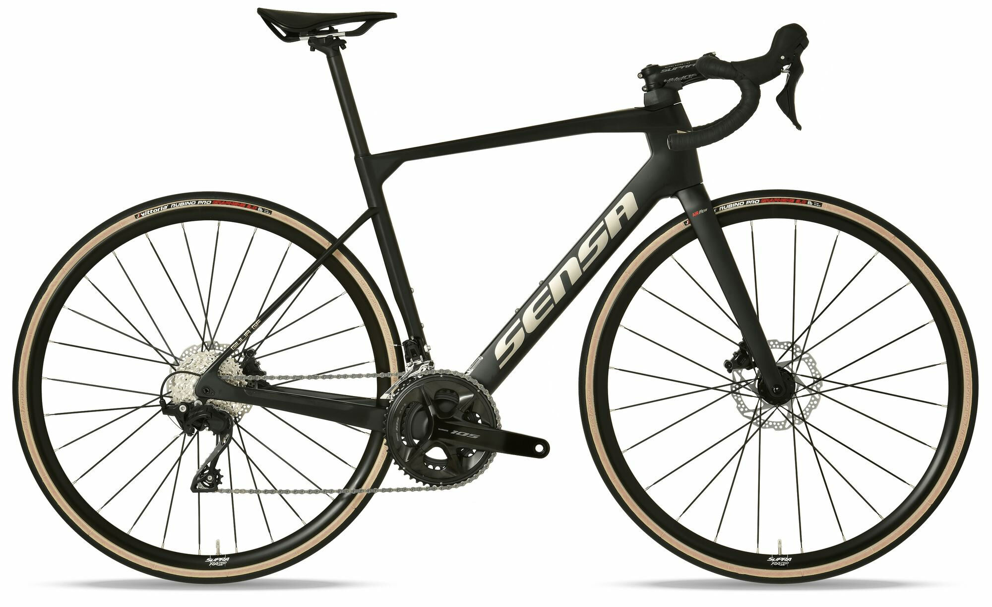 Sensa Giulia GF Pro 105 Matt Black & Titan 28" Diamant 53 cm