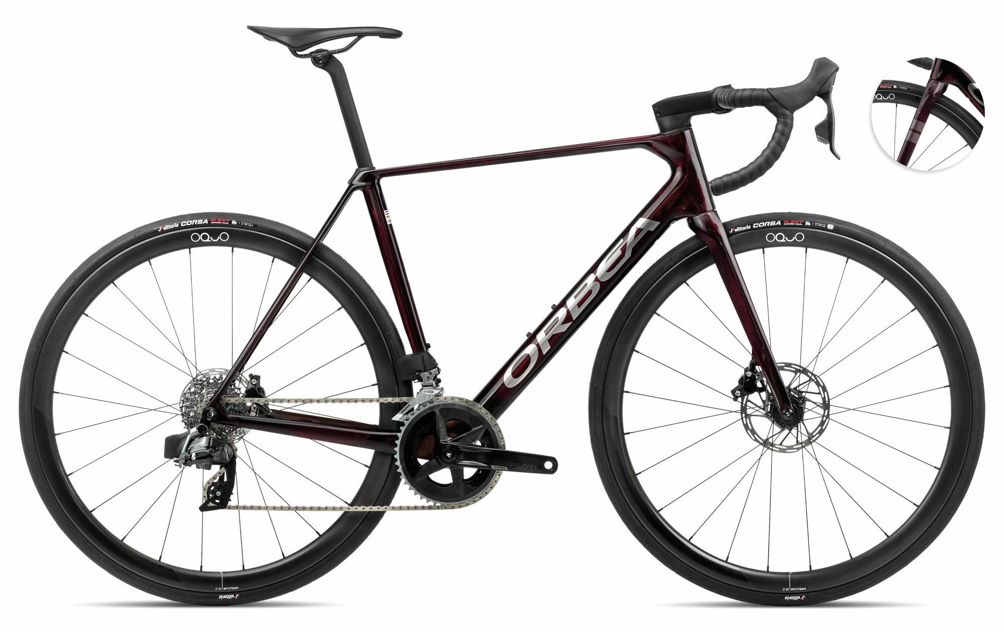 Orbea ORCA M31eTEAM - 28" - Wine Red-Titanium (Gloss)