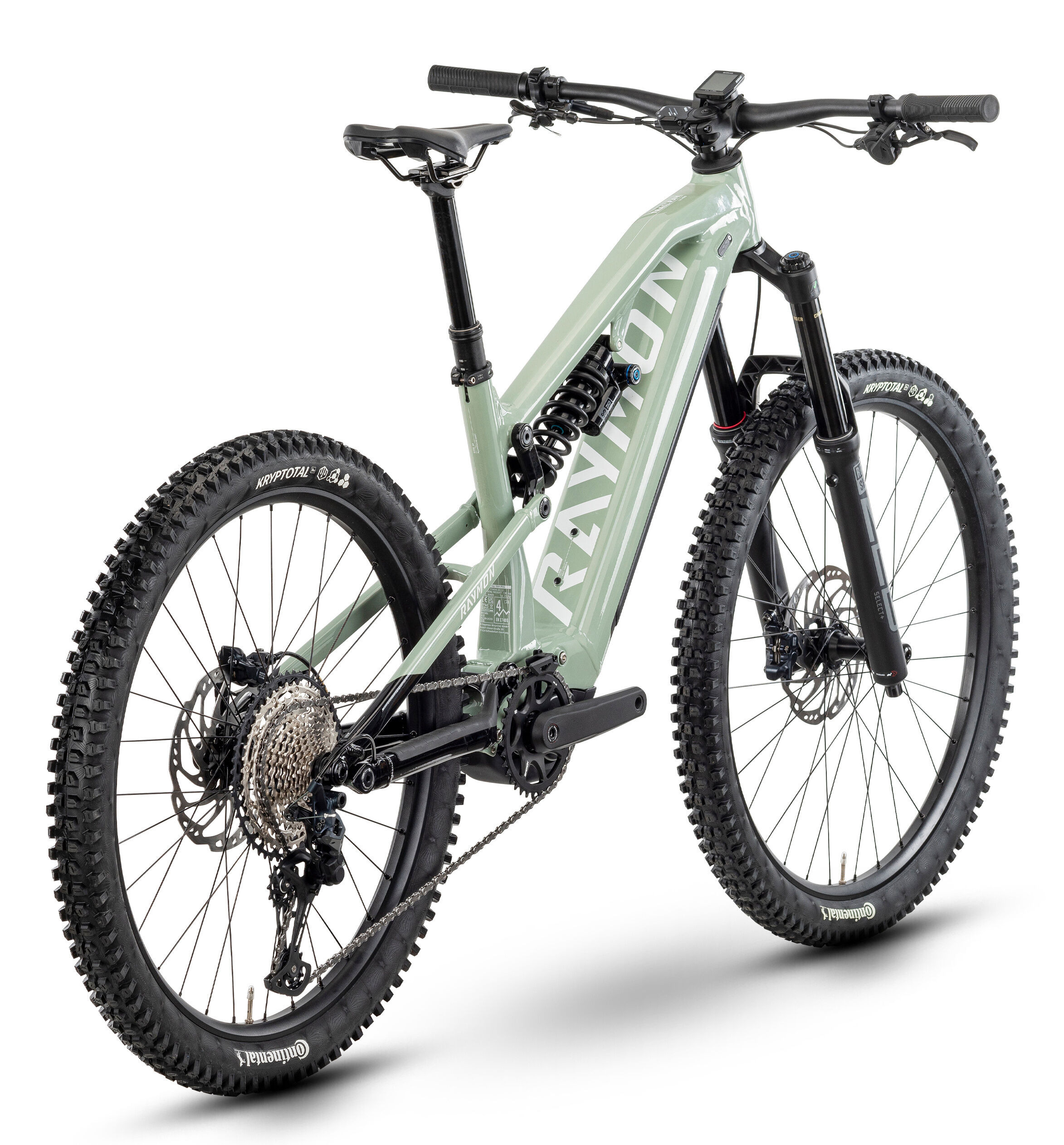Raymon TRAILRAY 180 PRO Mint / Black / Cotton 29"/27;5" 800 Wh Diamant M