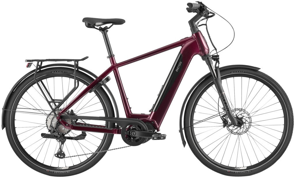 BESV TR 1.1 Step Over Burgundy Gloss 2022 28" 720 Wh Diamant