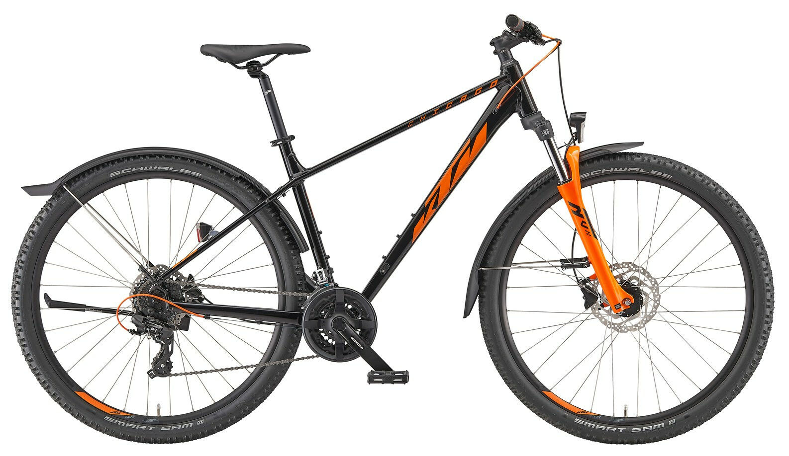 KTM CHICAGO STREET 27 flaming black (orange) 2023 27,5" Diamant