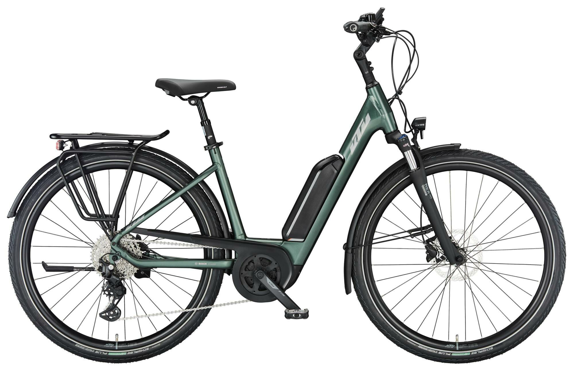 KTM Macina Fun P510 moss grey matt (silver+orange) 2024 28" 545 Wh Wave