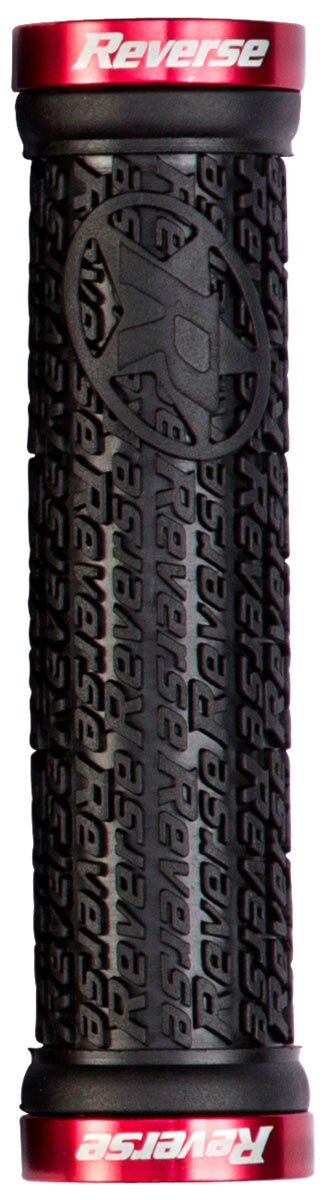 Reverse Stamp Lock On Lenkergriffe Schwarz/Rot